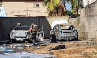 انفجار بسيارة في حي الجواريش في مدينة الرملة والعثور على جثة إمرأة داخلها 